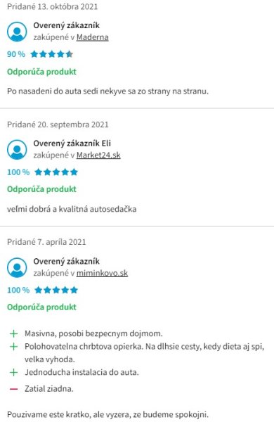 Recenzie a skúsenosti s autosedačkou Petite&Mars Prime II Isofix