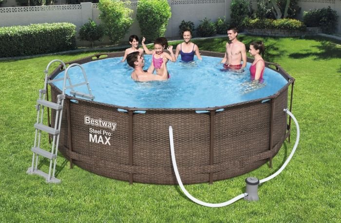 Nadzemný bazén Bestway Steel Pro Max Rattan