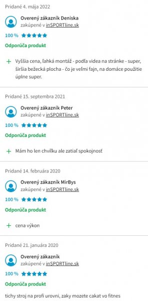 Recenzie a skúsenosti s bežeckým pásom inSPORTline inCondi T50i