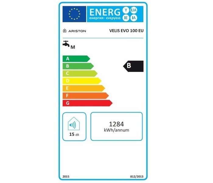 Ariston Velis Evo 100 energetický štítek