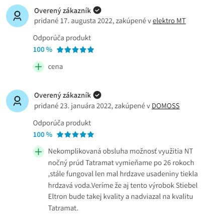 Recenzie a skúsenosti s ohrievačom vody Stiebel Eltron PSH 120 Trend