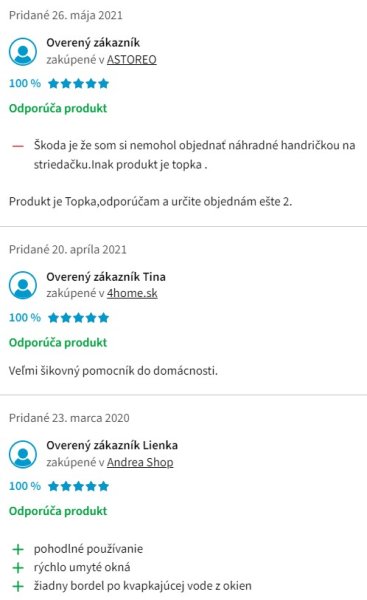 Recenzie a skúsenosti s čističom okien Sencor SCW 3001YL