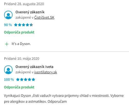 Recenzie a skúsenosti s čističkou vzduchu Dyson Pure Cool TP04