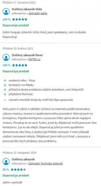 Recenzie a skúsenosti s drvičom vetiev VeGA LSG 2812