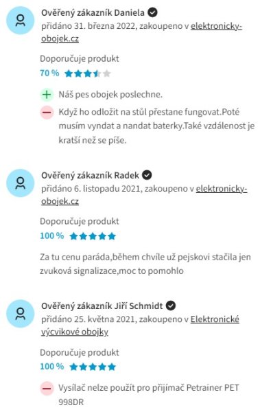 Recenzie a skúsenosti s elektrickým obojkom Petrainer PET998D