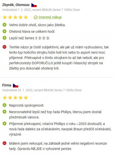 Recenzie a skúsenosti s holiacim strojčekom Braun Series 7 1000s na Alze