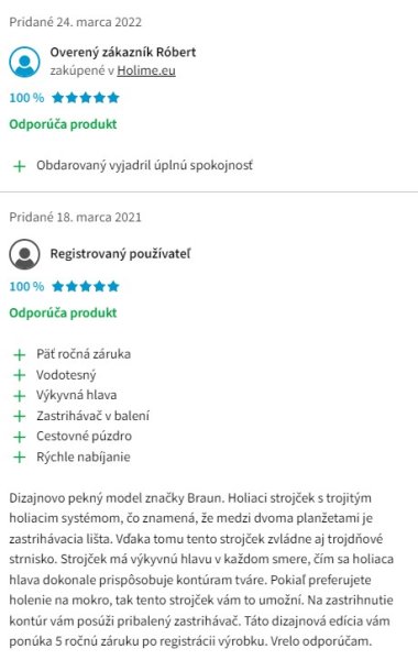 Recenzie a skúsenosti s holiacim strojčekom Braun Series 7 MSB7