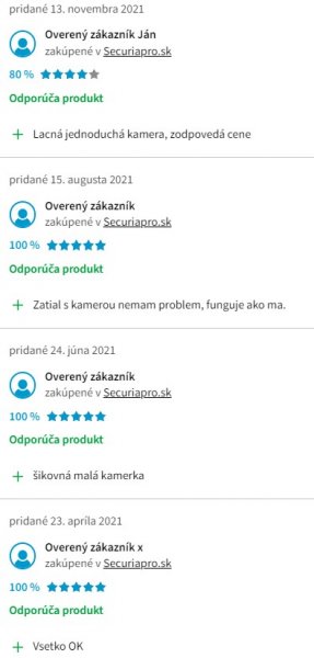 Recenzie a skúsenosti s IP kamerou Securia Pro Ditu