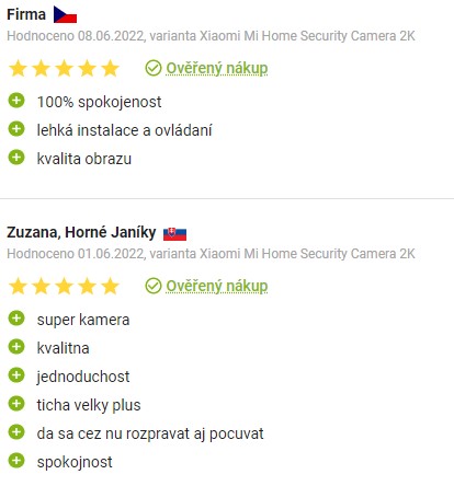 Recenzie a skúsenosti s IP kamerou Xiaomi Mi 360° Home Security Camera 2K na Alze