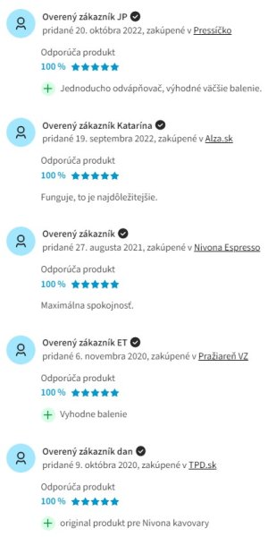 Recenzie a skúsenosti s odvápňovačom kávovaru Nivona NIRK 703