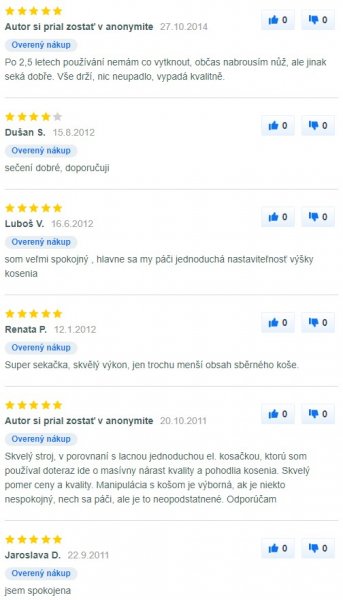 Recenzie a skúsenosti s elektrickou kosačkou AL-KO Comfort 40 E na Mall