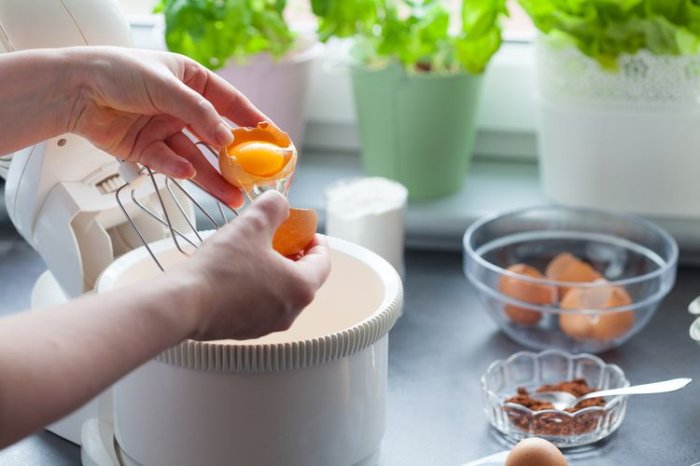 Šľahanie vajec pomocou kuchynského robota