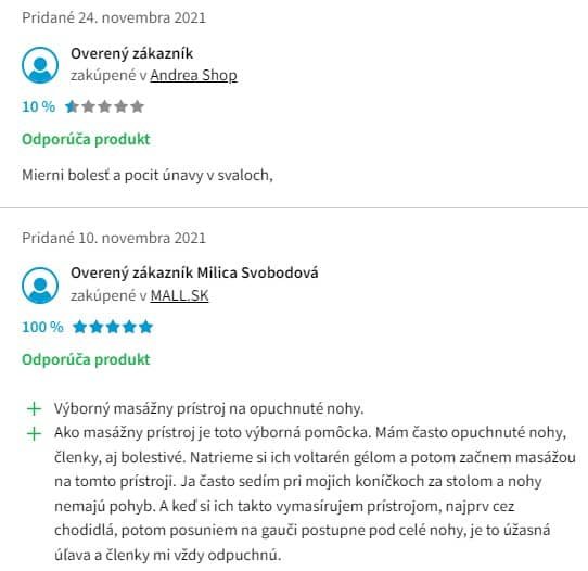 Recenzie a skúsenosti s masážnym prístrojom na nohy VibroLegs