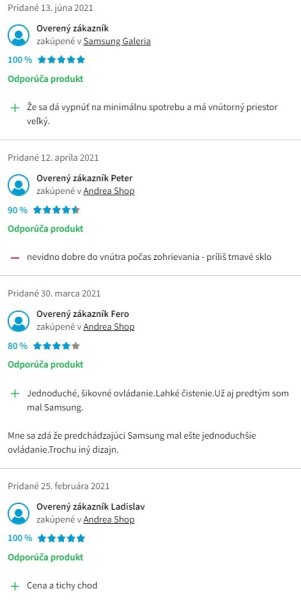 Recenzie a skúsenosti s voľne stojacou mikrovlnkou Samsung MS23F301TAS