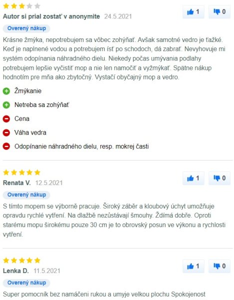 Recenzie a skúsenosti s mopom Leifheit Profi Set na Mall