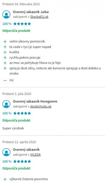 Recenzie a skúsenosti s mopom Vileda Spray