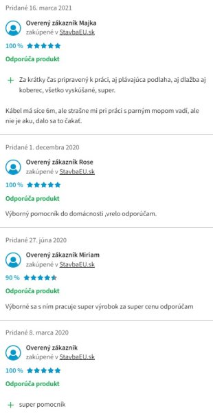 Recenzie a skúsenosti s mopom Vileda Steam