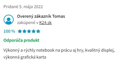 Recenzie a skúsenosti s notebookom Asus FX706HCB-HX147