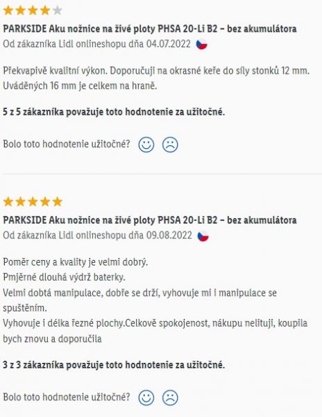 Recenzie a skúsenosti s aku nožnicami na živý plot Parkside PHSA 20-Li B2