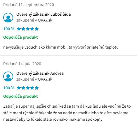 Recenzie a skúsenosti s ochladzovačom vzduchu Concept OV5200