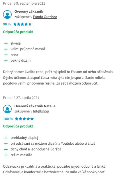 Recenzie a skúsenosti s odsávačkou mlieka TrueLife Nutrio BP Electric