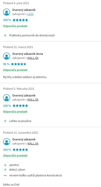 Recenzie a skúsenosti s odšťavovačom Sencor SJE 741SS