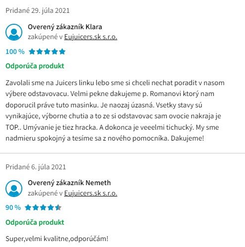 Recenzie a skúsenosti s odšťavovačom Hurom H200