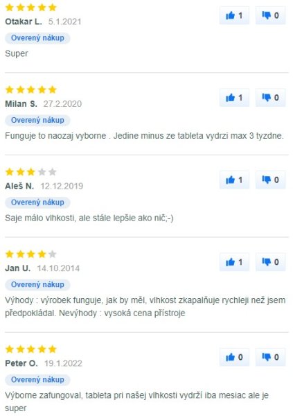 Recenzie a skúsenosti s odvlhčovačom vzduchu Ceresit Stop vlhkosti Aero 360° na Mall