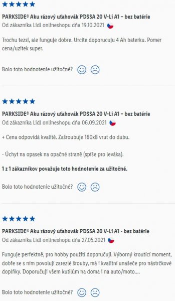 Recenzie a skúsenosti s rázovým uťahovákom Parkside PDSSA 20 V-Li A1