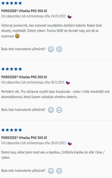 Recenzie a skúsenosti s vŕtačkou Parkside PNS 300 A1