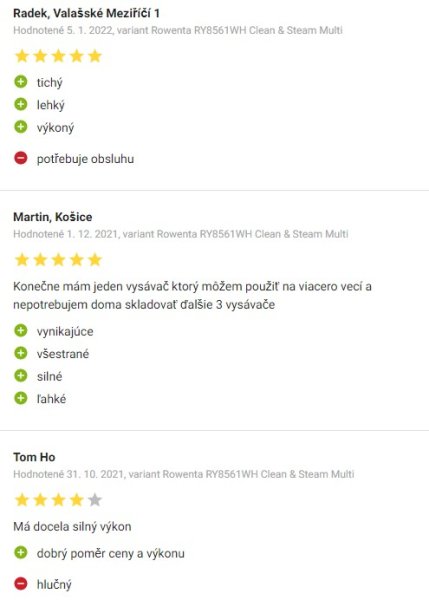 Recenzie a skúsenosti s parným mopom Rowenta RY8561WH na Alza