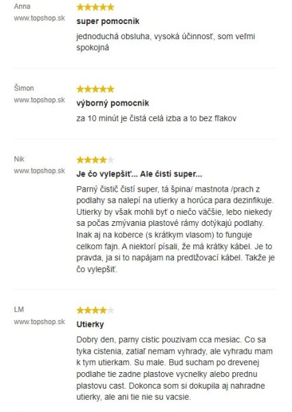 Recenzie a skúsenosti s parným mopom Rovus Nano na Topshop