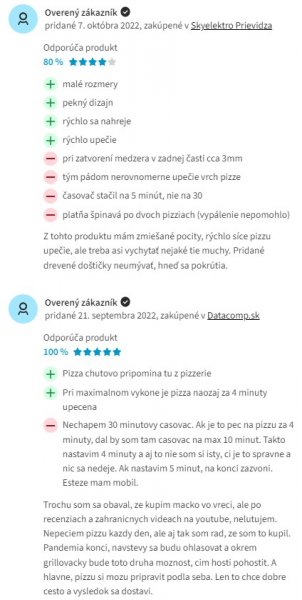 Recenzie a skúsenosti s pecou na pizzu Ariete 909