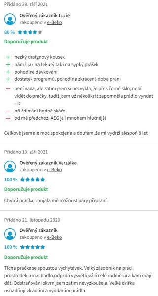 Recenzie a skúsenosti s práčkou Beko WTV8744CSXWADST