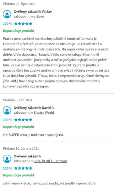 Recenzie a skúsenosti s práčkou Beko WUE8746CSN