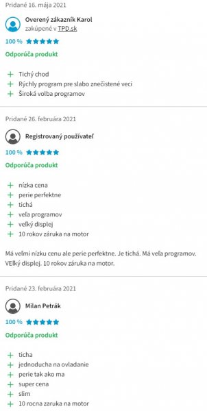 Recenzie a skúsenosti s práčkou LG F26V2WN3W