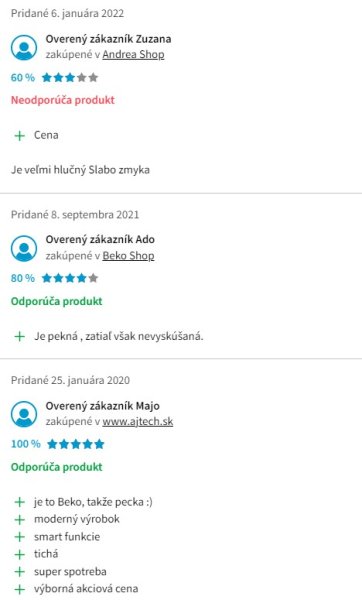 Recenzie a skúsenosti s parnou práčkou Beko HTE 7736 CSXCW