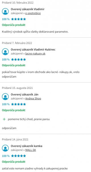 Recenzie a skúsenosti s parnou práčkou Gorenje WE62SDS