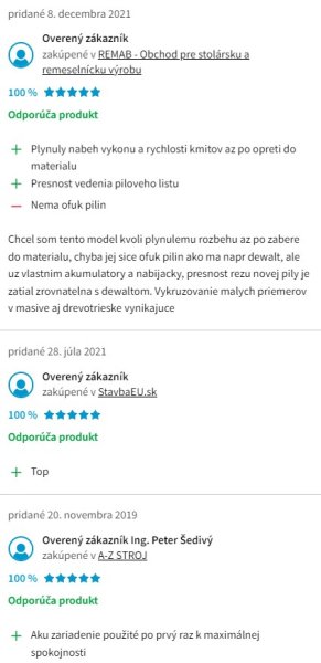 Recenzie a skúsenosti s priamočiarou pílou Makita DJV182Z