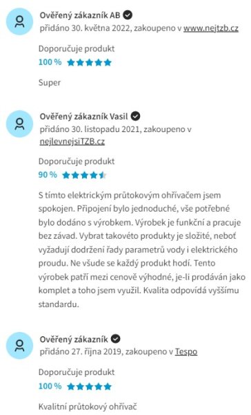 Recenzie a skúsenosti s prietokovým ohrievačom vody Clage M7 SMB