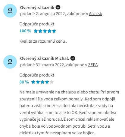 Recenzie a skúsenosti s prietokovým ohrievačom vody Elíz EL 51