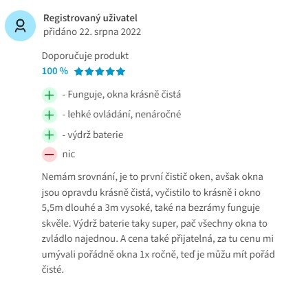 Recenzie a skúsenosti s robotickým čističom okien Tesla RoboStar W600