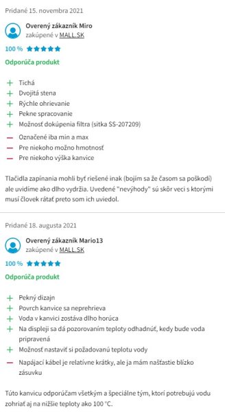 Recenzie a skúsenosti s rýchlovarnou kanvicou Tefal KO851830