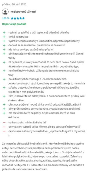 Recenzie a skúsenosti s polykarbonátovým skleníkom Palram Hybrid