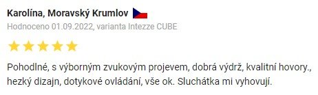 Recenzie a skúsenosti so slúchadlami Intezze Cube