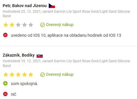 Recenzie a skúsenosti so smart hodinkami Garmin Lily Sport na Alza