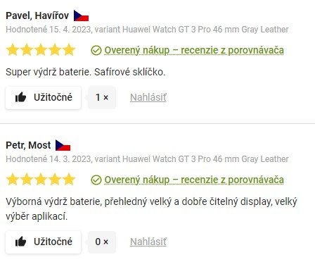 Recenzie a skúsenosti so smart hodinkami na telefonovanie Huawei Watch GT3 Pro