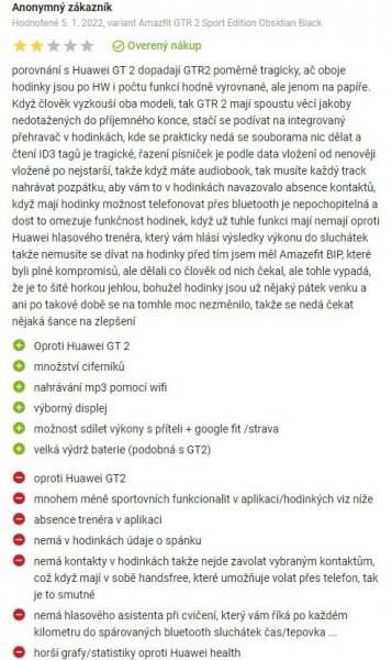 Recenzie a skúsenosti so smart hodinkami Amazfit GTR 2 na Alza