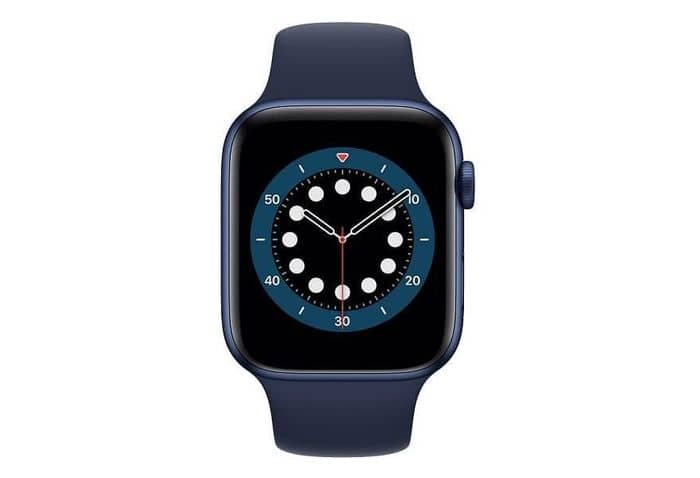 Smart hodinky Apple Watch Series 6 v modrej farbe