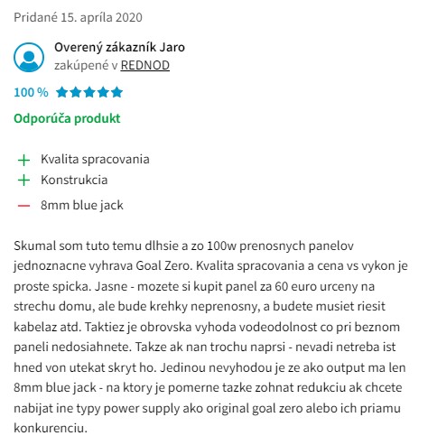 Recenze a zkušenosti se solárním panelem Goal Zero Boulder 100